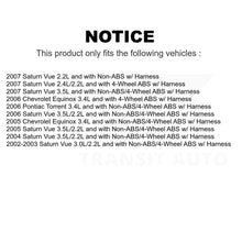 Charger l&#39;image dans la galerie, Mpulse Rear ABS Wheel Speed Sensor SEN-2ABS0165 For Saturn Vue Chevrolet Equinox