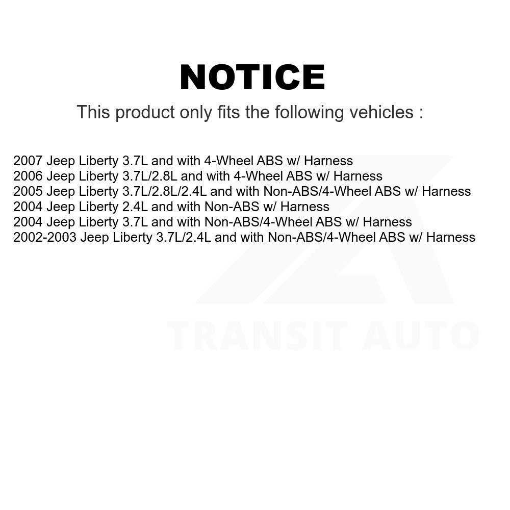 Mpulse Front Right ABS Wheel Speed Sensor SEN-2ABS0173 For Jeep Liberty