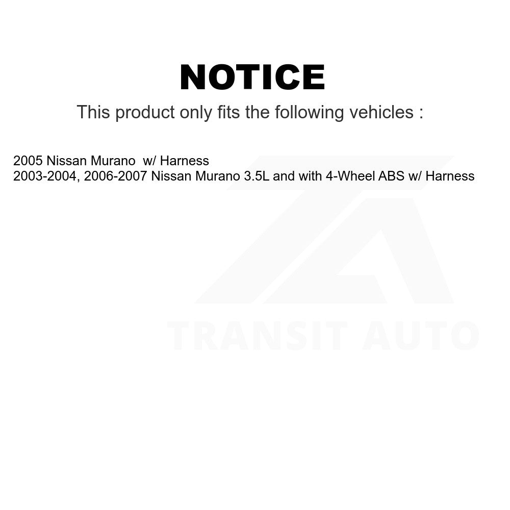 Mpulse Front Right ABS Wheel Speed Sensor SEN-2ABS0225 For Nissan Murano