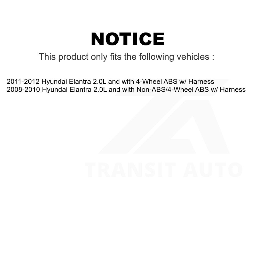 Mpulse Front Right ABS Wheel Speed Sensor SEN-2ABS0638 For Hyundai Elantra