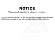 Charger l&#39;image dans la galerie, Mpulse Rear Left ABS Wheel Speed Sensor SEN-2ABS0724 For Nissan Sentra w Harness