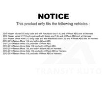 Load image into Gallery viewer, Mpulse Rear Right ABS Wheel Speed Sensor SEN-2ABS0857 For Nissan Versa Note