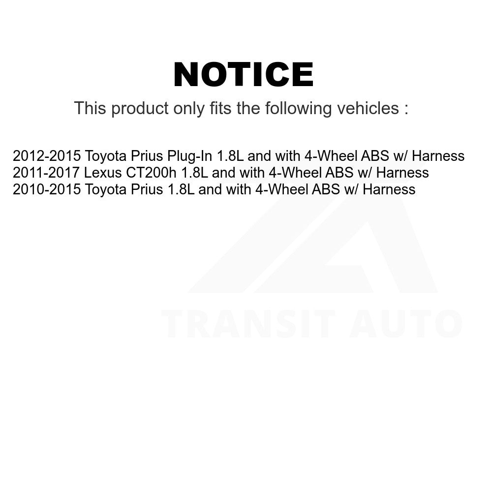 Mpulse Front Right ABS Wheel Speed Sensor SEN-2ABS0889 For Toyota Prius Lexus