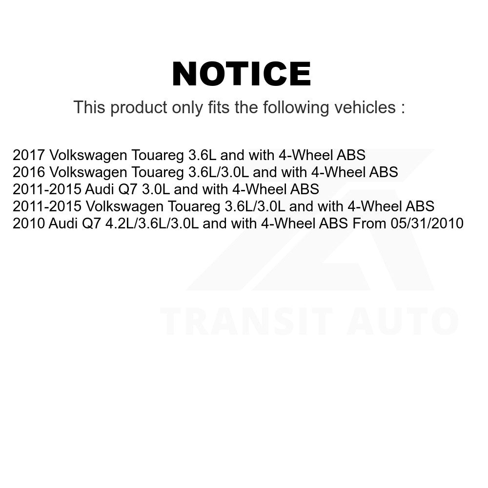 Mpulse ABS Wheel Speed Sensor SEN-2ABS0918 For Audi Q7 Volkswagen Touareg