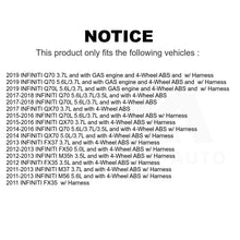 Charger l&#39;image dans la galerie, Mpulse Rear ABS Wheel Speed Sensor SEN-2ABS0920 For INFINITI M37 QX70 FX35 Q70