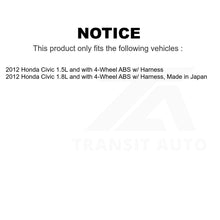 Charger l&#39;image dans la galerie, Mpulse Rear Left ABS Wheel Speed Sensor SEN-2ABS0923 For Honda Civic