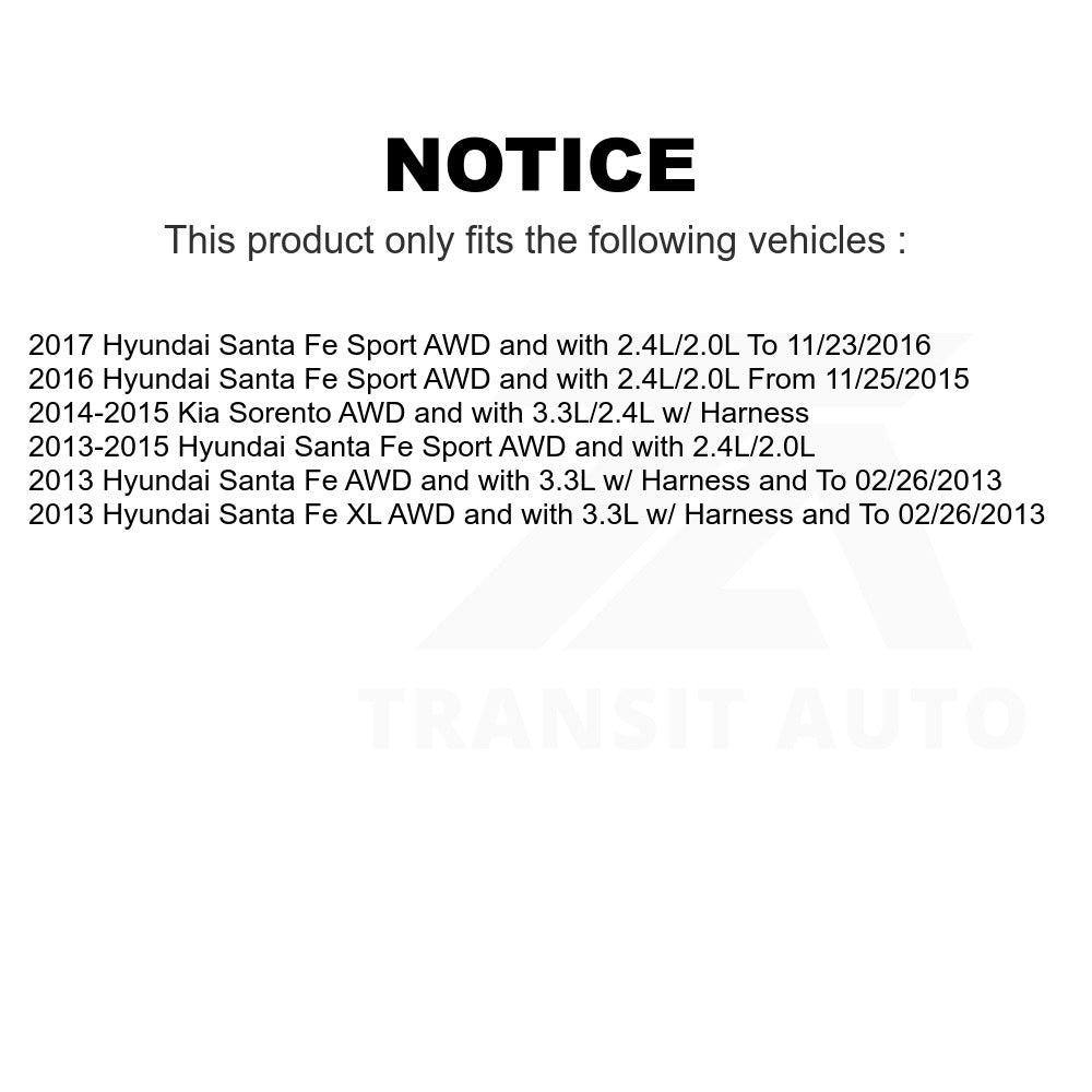 Mpulse Rear Left ABS Wheel Speed Sensor SEN-2ABS1002 For Hyundai Santa Fe Sport