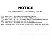 Charger l&#39;image dans la galerie, Mpulse Front Left ABS Wheel Speed Sensor SEN-2ABS1034 For Jeep Liberty w Harness