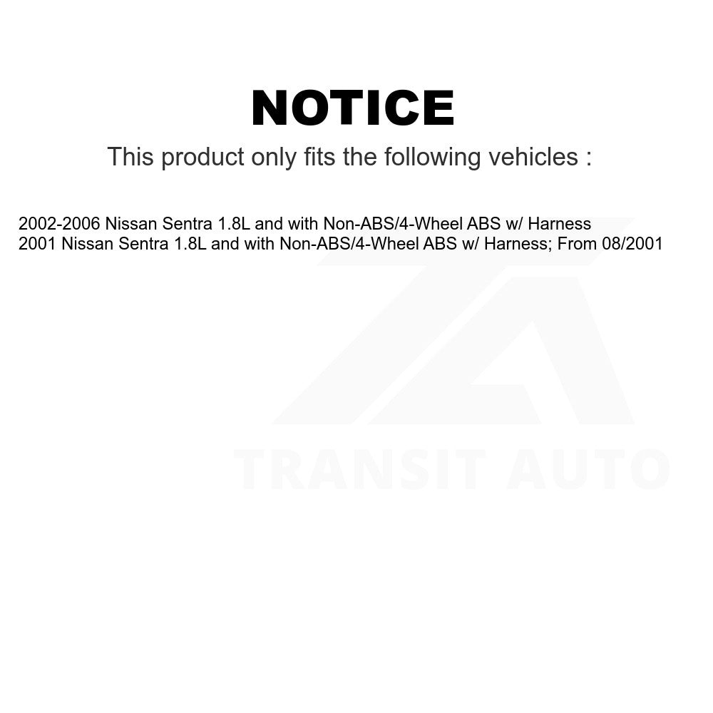 Mpulse Rear Left ABS Wheel Speed Sensor SEN-2ABS1305 For Nissan Sentra