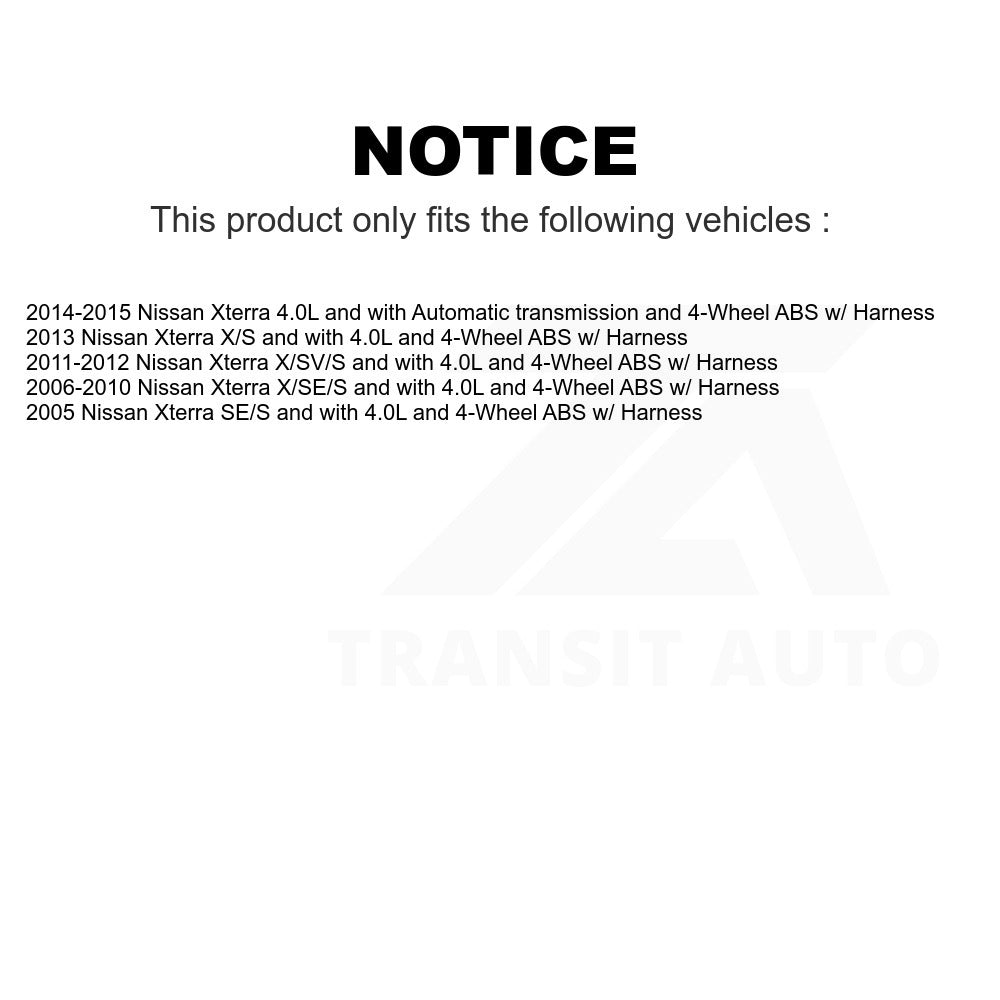 Mpulse Rear Right ABS Wheel Speed Sensor SEN-2ABS1369 For Nissan Xterra