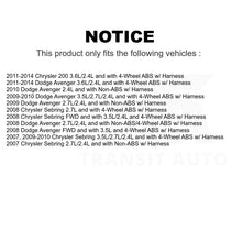 Charger l&#39;image dans la galerie, Mpulse Rear Left ABS Wheel Speed Sensor SEN-2ABS2294 For Chrysler Dodge Avenger