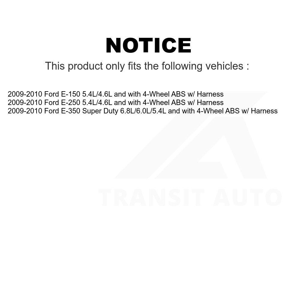 Mpulse Rear Left ABS Wheel Speed Sensor SEN-2ABS2536 For Ford E-350 Super Duty