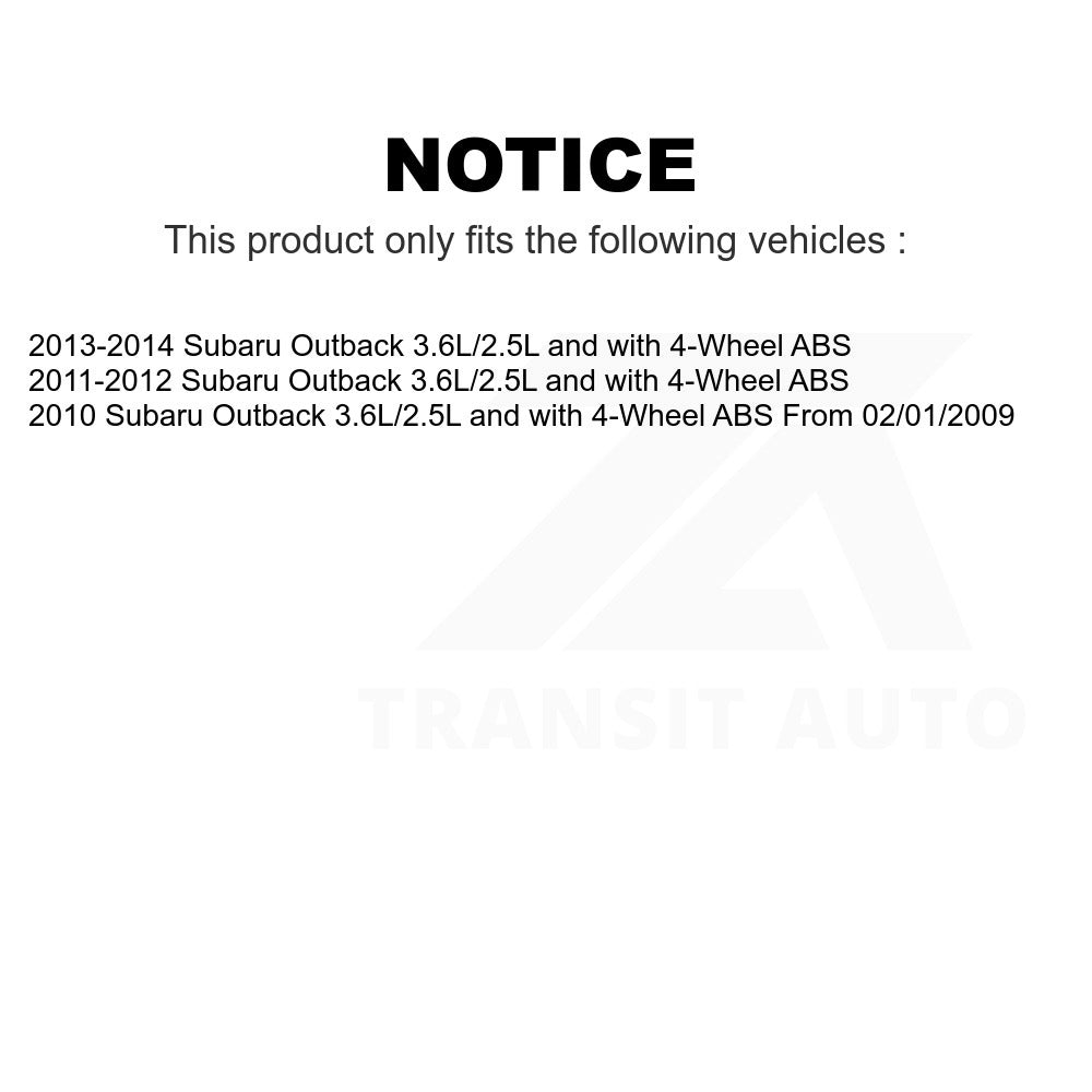 Mpulse Front ABS Wheel Speed Sensor SEN-2ABS2721 For Subaru Outback