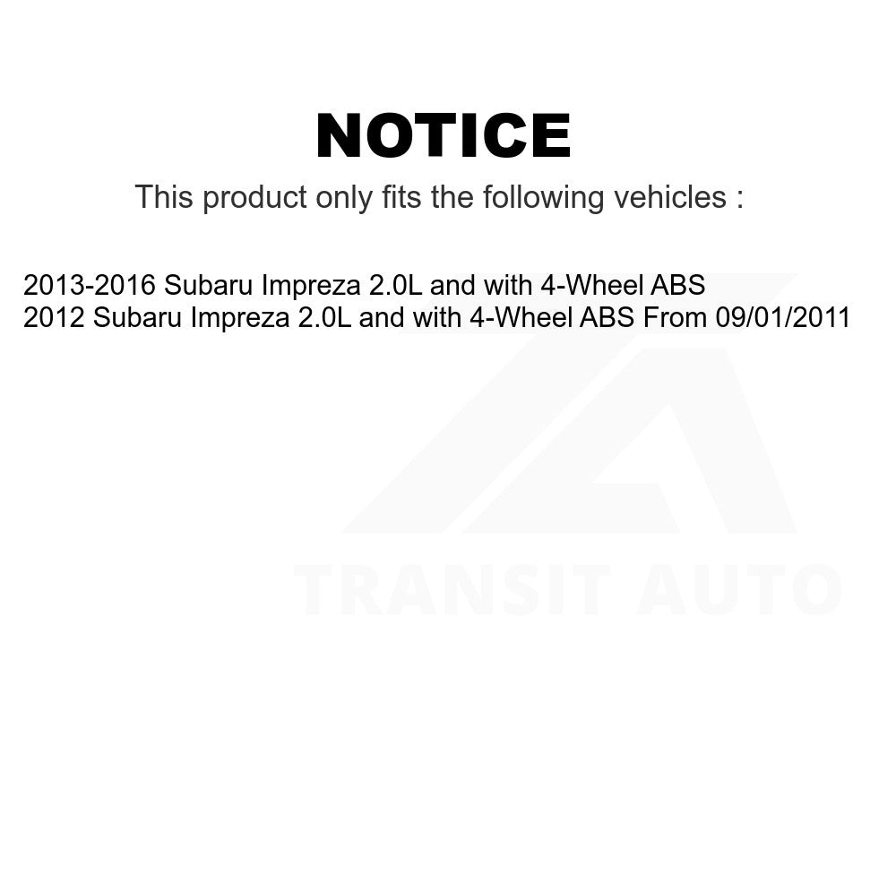 Mpulse Rear Left ABS Wheel Speed Sensor SEN-2ABS2728 For Subaru Impreza