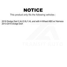 Charger l&#39;image dans la galerie, Mpulse Front ABS Wheel Speed Sensor SEN-2ABS3148 For Dodge Dart