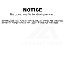 Charger l&#39;image dans la galerie, Mpulse Rear Right ABS Wheel Speed Sensor SEN-2ABS3217 For Dodge Avenger Chrysler