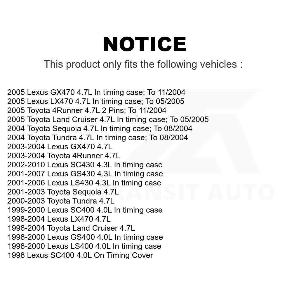 Mpulse Engine Camshaft Position Sensor SEN-2CAM0247 For Toyota Tundra Lexus Land