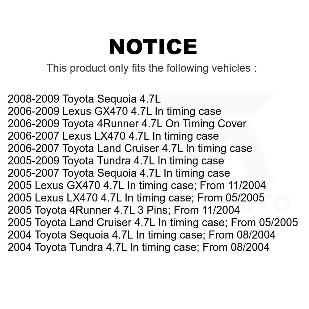 Mpulse Engine Camshaft Position Sensor SEN-2CAM0335 For Toyota Tundra 4Runner