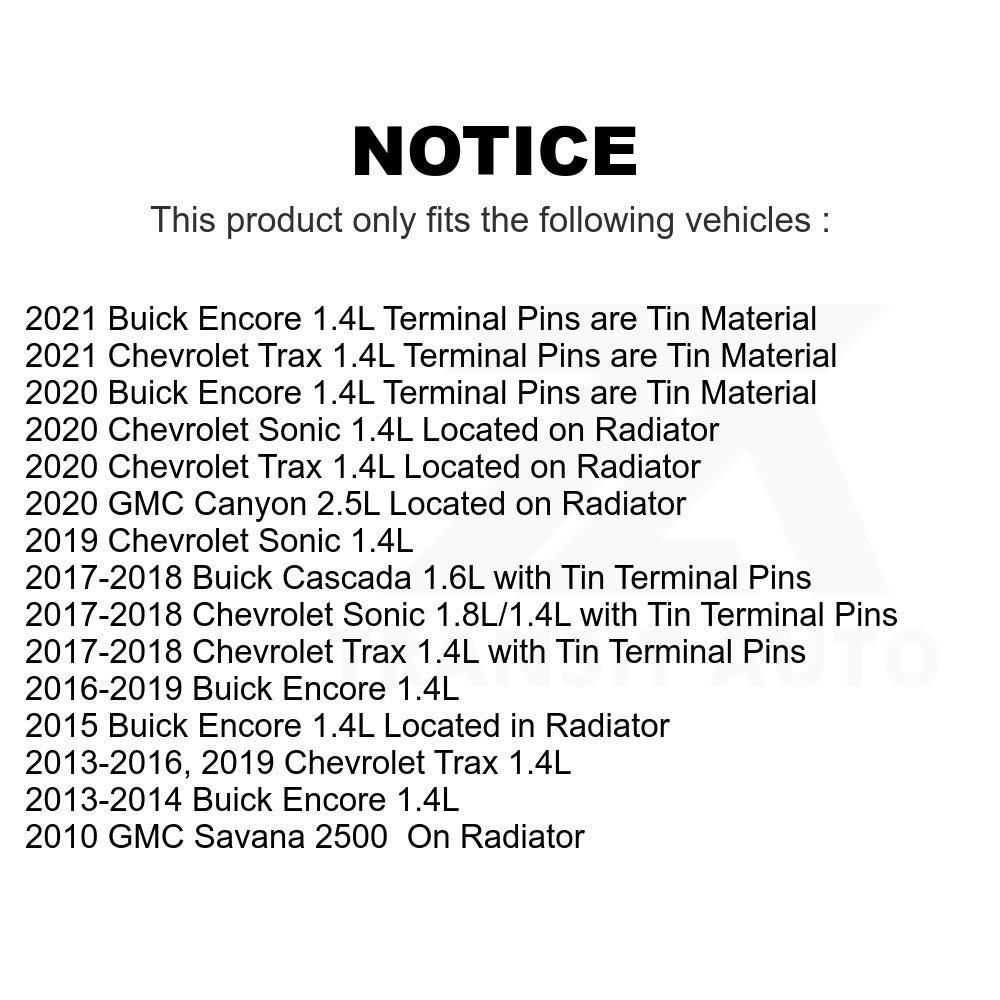 Mpulse Engine Coolant Temperature Sensor SEN-2CTS0147 For Buick Encore Chevrolet