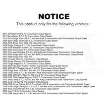 Load image into Gallery viewer, Mpulse Vehicle Speed Sensor SEN-2VSS0068 For Dodge Jeep Liberty Ram 1500 300 TJ