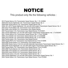 Charger l&#39;image dans la galerie, Mpulse Vehicle Speed Sensor SEN-2VSS0078 For Toyota Highlander RAV4 Sienna Camry