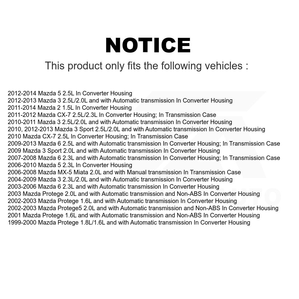 Mpulse Vehicle Speed Sensor SEN-2VSS0081 For Mazda 3 6 5 Protege CX-7 2 MX-5