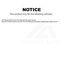 Charger l&#39;image dans la galerie, Mpulse Vehicle Speed Sensor SEN-2VSS0128 For Nissan Altima