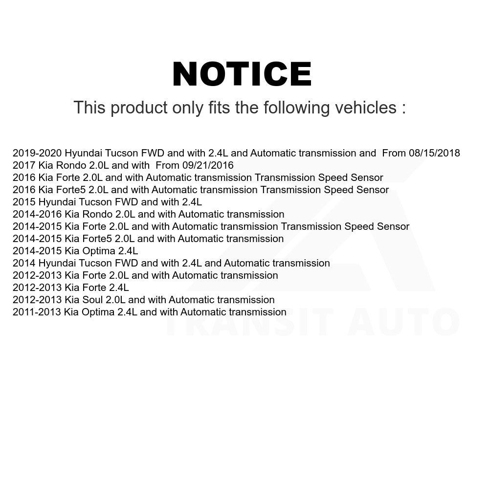 Mpulse Vehicle Speed Sensor SEN-2VSS0200 For Kia Optima Forte Soul Hyundai Rondo